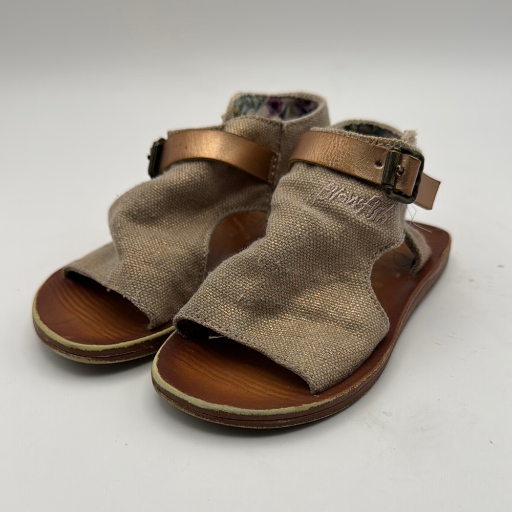 Blowfish Malibu Gladiator Sandals Bronze Buckle Open Toe Shoes Toddler Size‎ 7